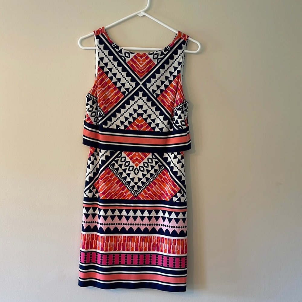 Beautiful Eliza J size 4 dress. Worn once. Fully lined, pull over dress